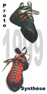 chausson escalade proto et synthese