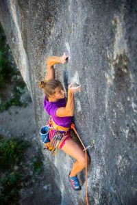 Charlotte DURIF à vue dans "La guerre des paires", 8a - La Ramirole, Gorges du Verdon.