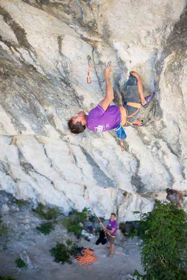 Olivier Fourbet, " le feu Occulte", 8b+, La Ramirole