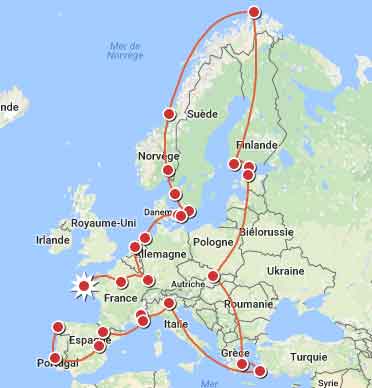 europe des sites d'escalade