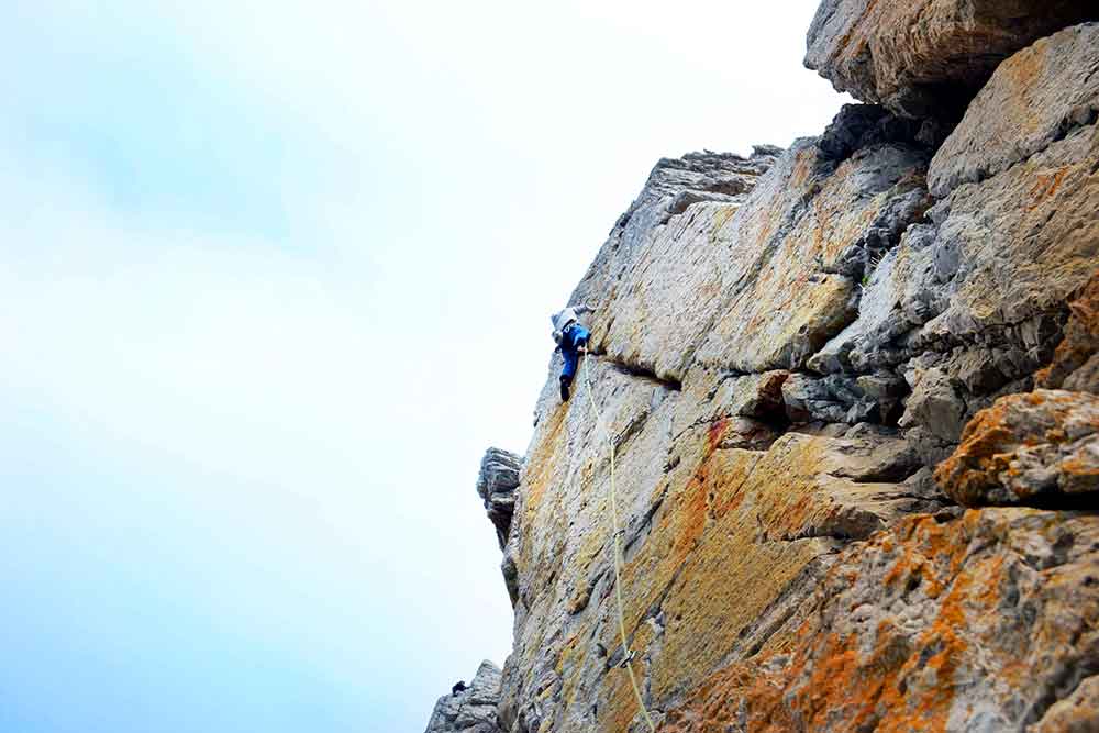 voie d'escalade a pen-hir