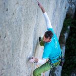 Nicolas BARTHOLOMÉ dans "Vent du Nord", 7c, Mouriès.