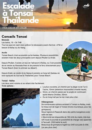escalade tonsai en thailande