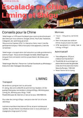 escalade chine liming et shigu