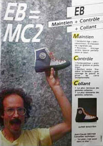 Jean Claude Droyet pub pour le chausson Super Maestria