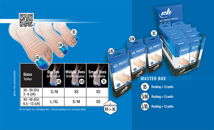 Protection en silicone des orteils