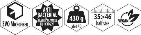 microfibre elastique et gomme adherente
