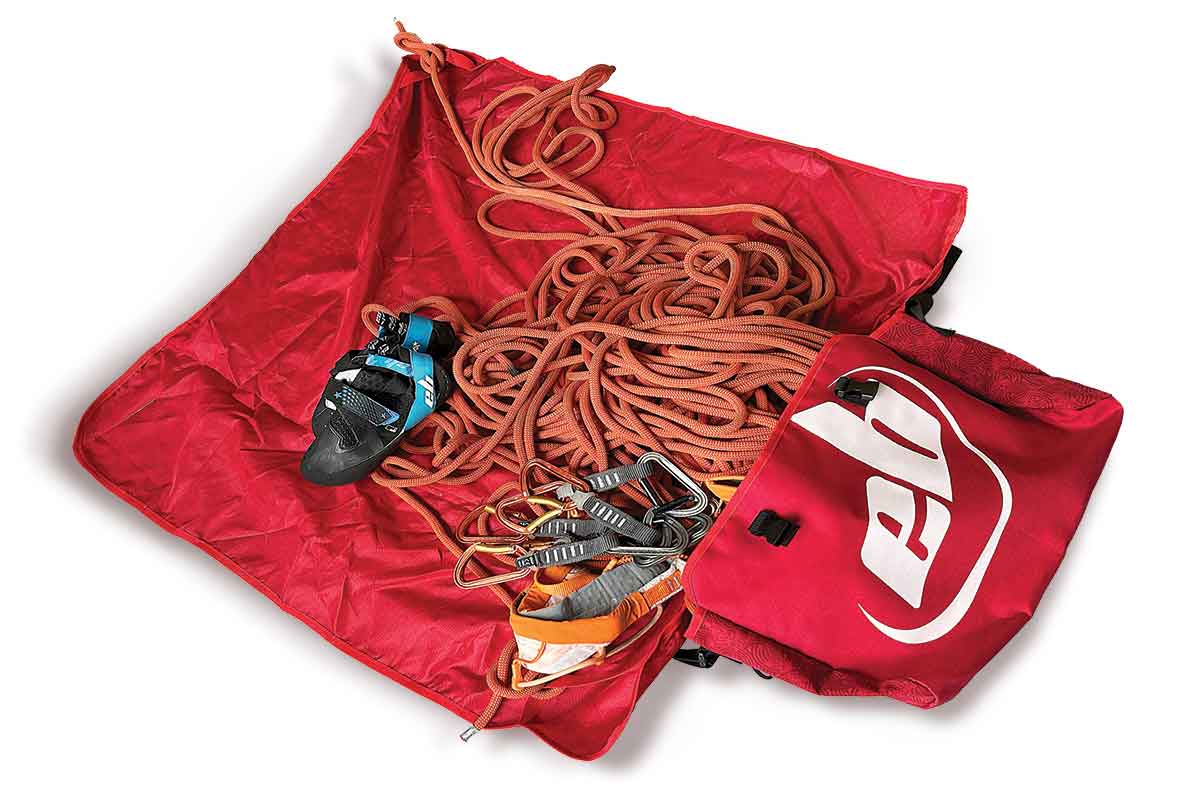 sac corde rbag deplié avec sa bache de protection corde
