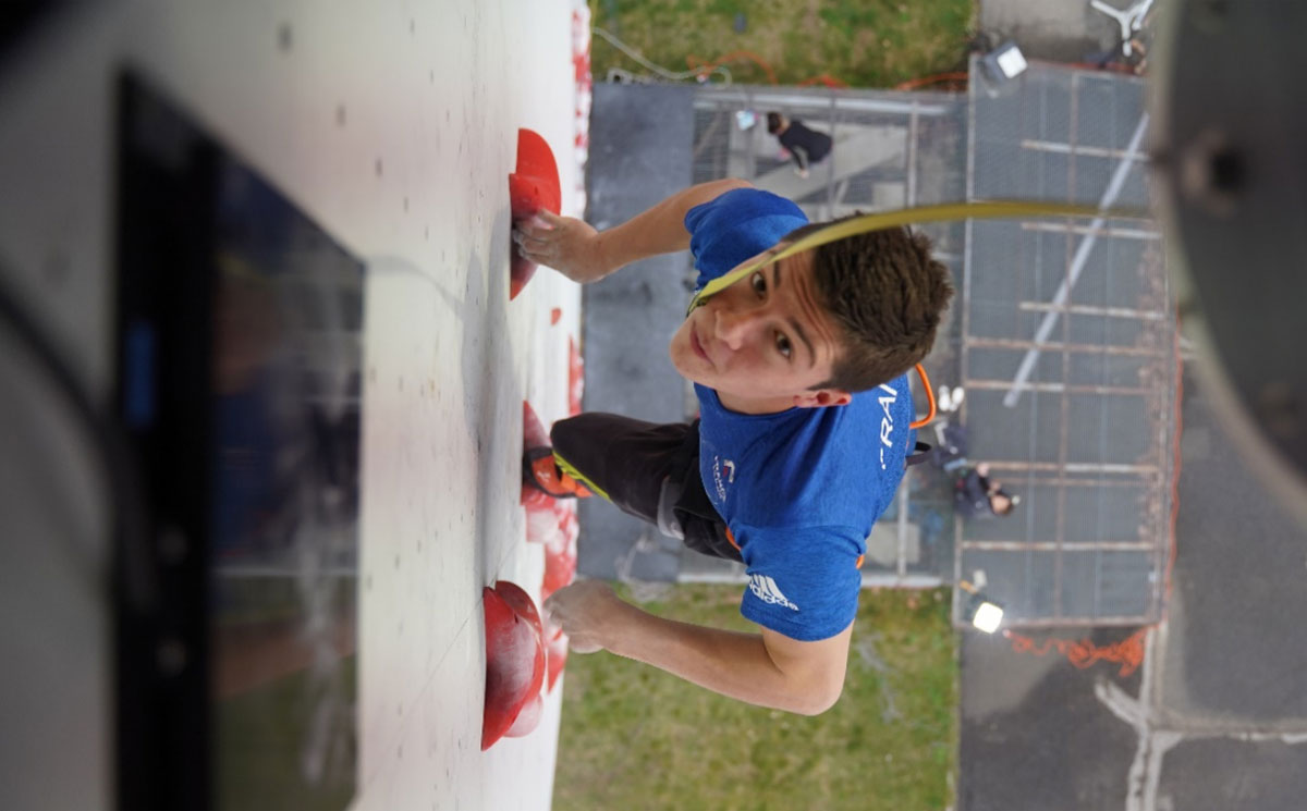 Gaetan le specialiste escalade de vitesse