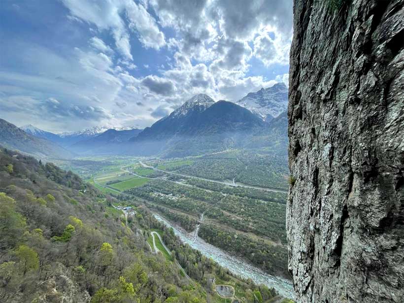 Escalade dans le Valais Suisse