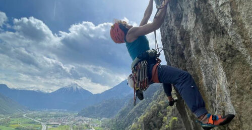 Falaise de Mieville dans le Valais Suisse
