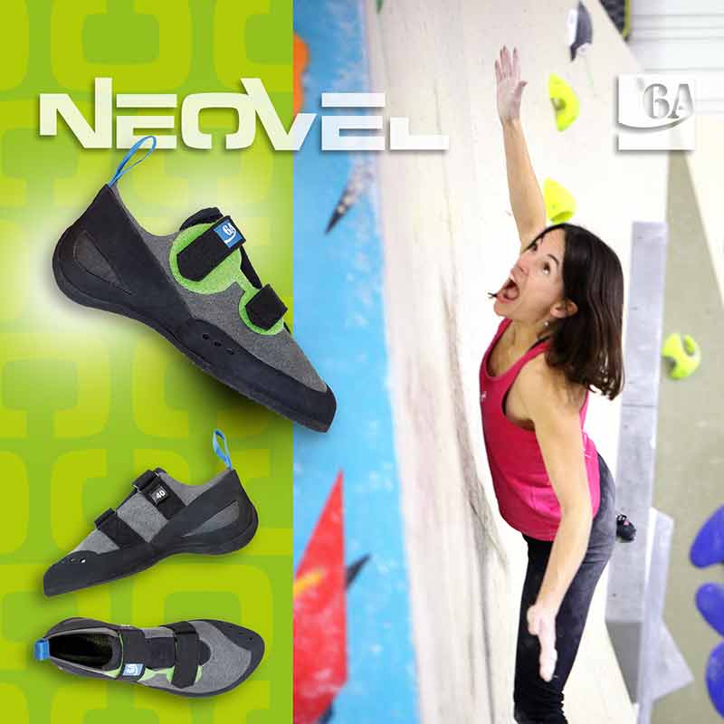 chausson pour apprentissage de l'escalade