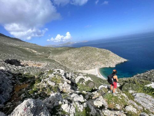 Un secteur d'escalade isolé et magnifique à Kalymnos