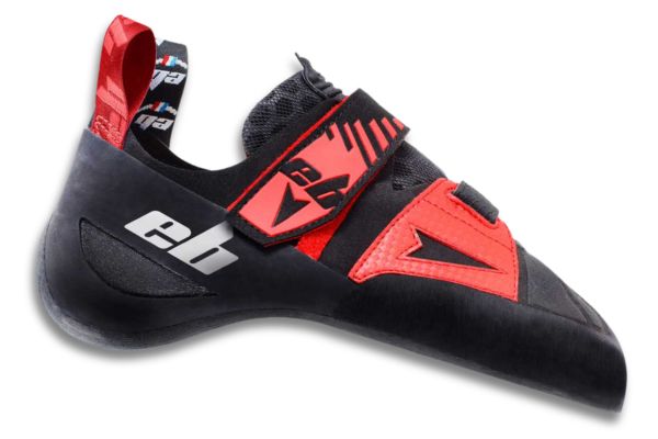 red chausson escalade velcros polyvalent rock climbing et boulder