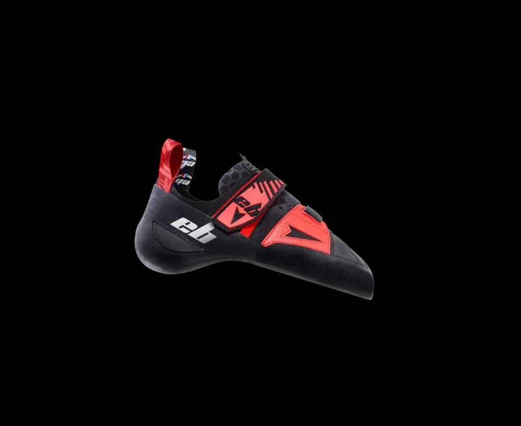 red chausson d'esclade precis a velcros