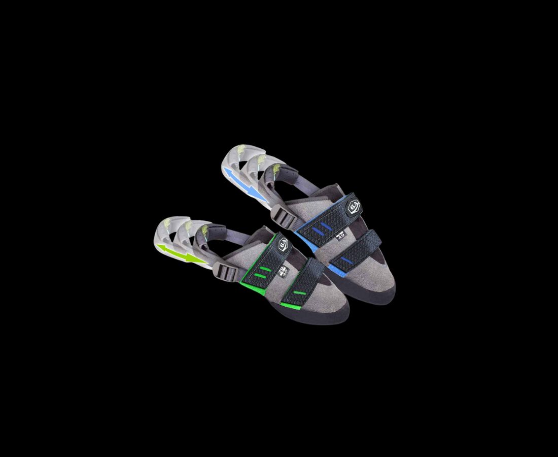 chausson d'escalade variable en taille